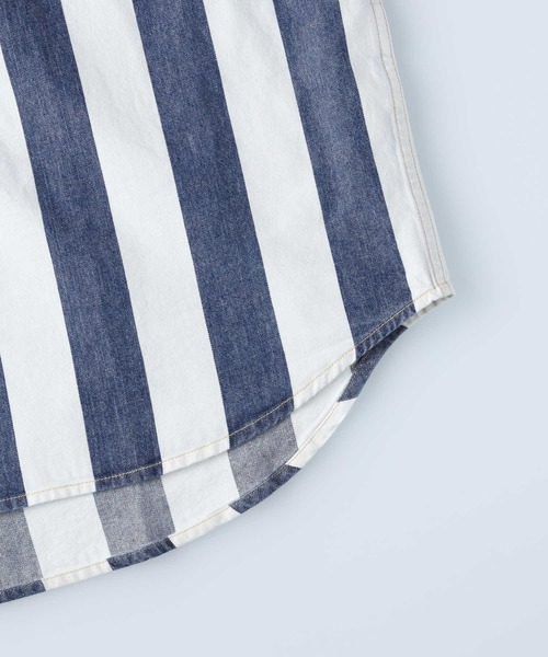 Levi's（リーバイス）の「【Levi's】オーバーヒッコリーシャツ（シャツ/ブラウス・メンズ・ホワイト・M/L）」の7枚目の写真