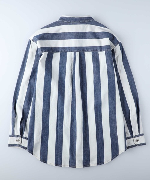 Levi's（リーバイス）の「【Levi's】オーバーヒッコリーシャツ（シャツ/ブラウス・メンズ・ホワイト・M/L）」の10枚目の写真