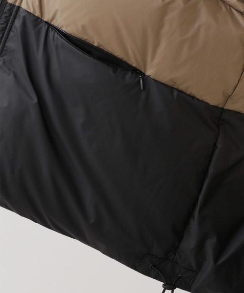 NANO universe（ナノユニバース）の「LB.03/西川ダウン(R)/ショートフードダウン（ダウンジャケット/コート・レディース・ブラック/オフホワイト・Ⅰ/Ⅱ）」の8枚目の写真