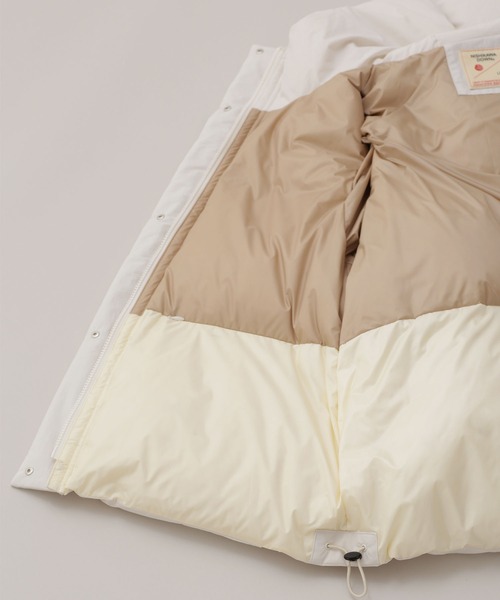 NANO universe（ナノユニバース）の「LB.03/西川ダウン(R)/ショートフードダウン（ダウンジャケット/コート・レディース・ブラック/オフホワイト・Ⅰ/Ⅱ）」の19枚目の写真