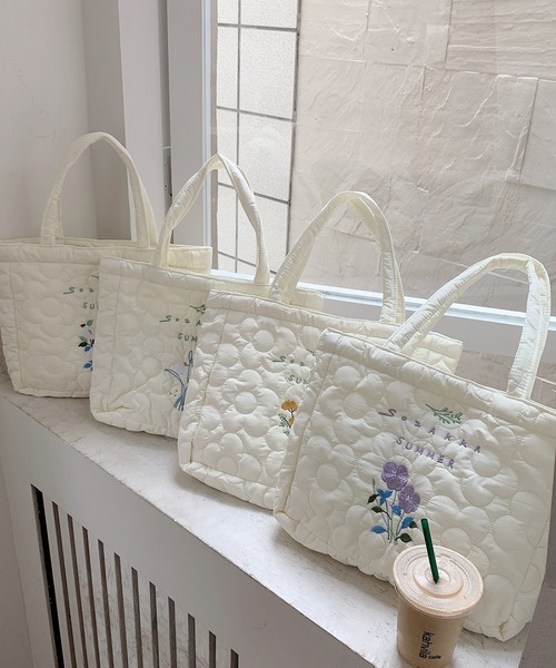 aimoha（アイモハ）の「フラワー刺繍トートバッグ（トートバッグ・レディース・ホワイト系その他/ホワイト系その他2/ホワイト系その他3/ホワイト系その他4・FREE）」の19枚目の写真
