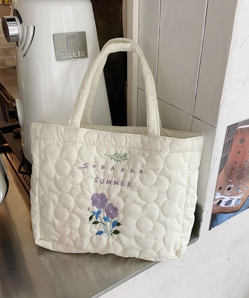 aimoha（アイモハ）の「フラワー刺繍トートバッグ（トートバッグ・レディース・ホワイト系その他/ホワイト系その他2/ホワイト系その他3/ホワイト系その他4・FREE）」の21枚目の写真