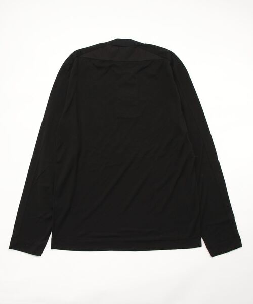 TRANSIT(トランジット)の「TRANSIT/トランジット/ヘンリーCUT(Tシャツ/カットソー・メンズ・ブラック・L/M)」の2枚目の写真