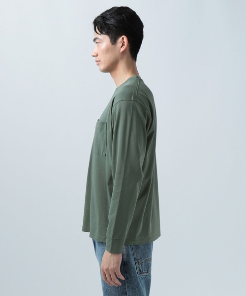 BAYFLOW（ベイフロー）の「FIRST LS Tシャツ（Tシャツ/カットソー・メンズ・ネイビー/グレー/グリーン・MEDIUM/LARGE）」の6枚目の写真