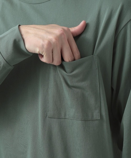 BAYFLOW（ベイフロー）の「FIRST LS Tシャツ（Tシャツ/カットソー・メンズ・ネイビー/グレー/グリーン・MEDIUM/LARGE）」の10枚目の写真