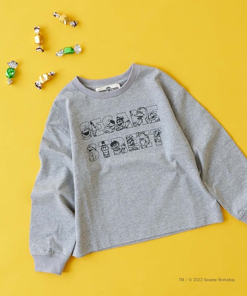 CIAOPANIC TYPY（チャオパニックティピー）の「セサミストリートプリントロンTEE（Tシャツ/カットソー・キッズ・グレー/ブルー/レッド・SMALL/XX-LARGE/MEDIUM/X-LARGE/LARGE）」の2枚目の写真
