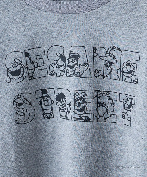 CIAOPANIC TYPY（チャオパニックティピー）の「セサミストリートプリントロンTEE（Tシャツ/カットソー・キッズ・グレー/ブルー/レッド・SMALL/XX-LARGE/MEDIUM/X-LARGE/LARGE）」の8枚目の写真