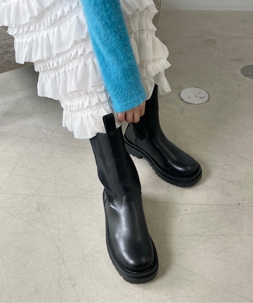 SANSeLF（サンセルフ）の「サイドゴアブーツ【SANSeLF】sans22a002（ブーツ・レディース・ブラック・40/38/39/35/36/37）」の14枚目の写真