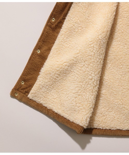 ADAM ET ROPE'(アダムエロペ)の「【WEB限定】《コーデュロイ/ボア》ドロップショルダー ワイド コーチジャケット(ブルゾン・メンズ・ダークブラウン/モスグリーン/ネイビー/ブラック/ブラウン系その他・L/LL/M)」の11枚目の写真