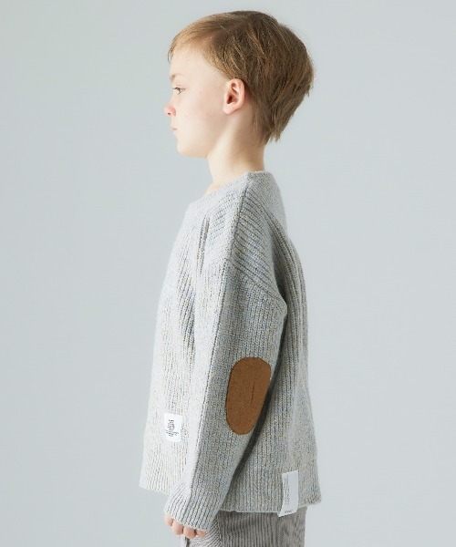 Smoothy（スムージー）の「SMOOTHY Mix Knit / スムージー ミックスニット（ニット/セーター・キッズ・サックスブルー/スモークピンク・LARGE/MEDIUM/X-LARGE/SMALL）」の6枚目の写真