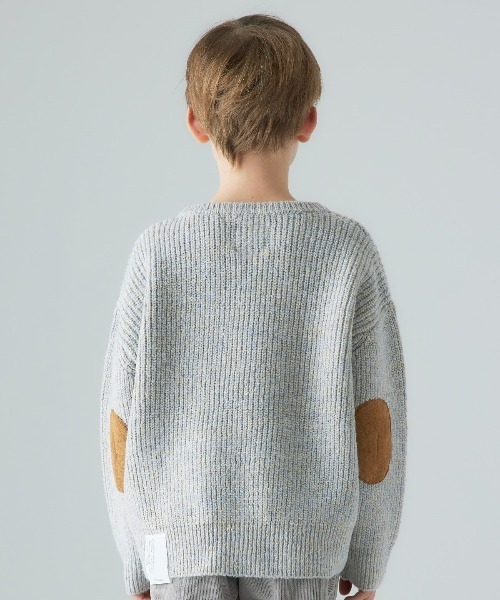 Smoothy（スムージー）の「SMOOTHY Mix Knit / スムージー ミックスニット（ニット/セーター・キッズ・サックスブルー/スモークピンク・LARGE/MEDIUM/X-LARGE/SMALL）」の7枚目の写真