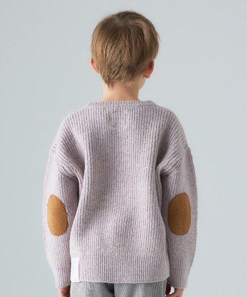 Smoothy（スムージー）の「SMOOTHY Mix Knit / スムージー ミックスニット（ニット/セーター・キッズ・サックスブルー/スモークピンク・LARGE/MEDIUM/X-LARGE/SMALL）」の10枚目の写真