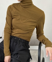 chuclla | アーチデコルテ ストレッチタートル chw22a086(Tシャツ/カットソー)