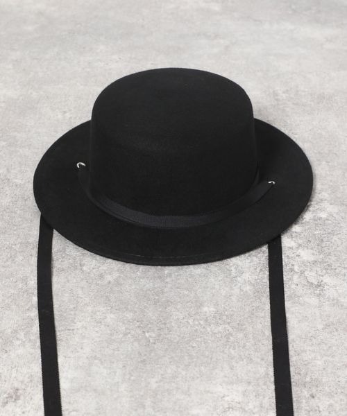 JEANASIS（ジーナシス）の「フェルトカンカンハット/171202（ハット・レディース・ブラック/ライトブラウン・FREE）」の5枚目の写真