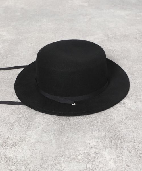 JEANASIS（ジーナシス）の「フェルトカンカンハット/171202（ハット・レディース・ブラック/ライトブラウン・FREE）」の7枚目の写真