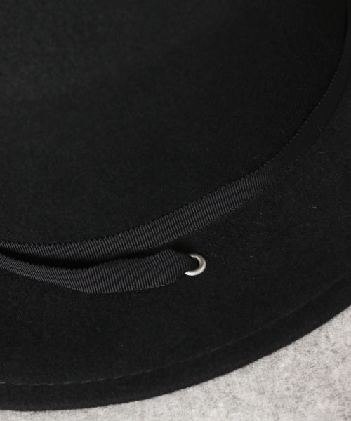 JEANASIS（ジーナシス）の「フェルトカンカンハット/171202（ハット・レディース・ブラック/ライトブラウン・FREE）」の6枚目の写真