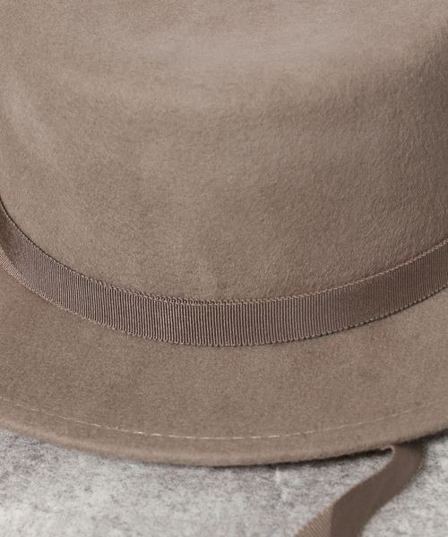 JEANASIS（ジーナシス）の「フェルトカンカンハット/171202（ハット・レディース・ブラック/ライトブラウン・FREE）」の4枚目の写真
