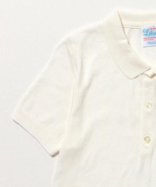 Demi-Luxe BEAMS（デミルクス ビームス）の「Letroyes / "YANN UNI" ポロシャツ（ポロシャツ・レディース・オフホワイト/ピンク/グリーン系その他/インディゴブルー・SMALL/X-SMALL）」の5枚目の写真