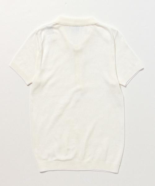 Demi-Luxe BEAMS（デミルクス ビームス）の「Letroyes / "YANN UNI" ポロシャツ（ポロシャツ・レディース・オフホワイト/ピンク/グリーン系その他/インディゴブルー・SMALL/X-SMALL）」の13枚目の写真