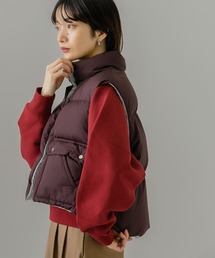 KBF | リバーシブルグリーンダウンベスト(ダウンベスト)