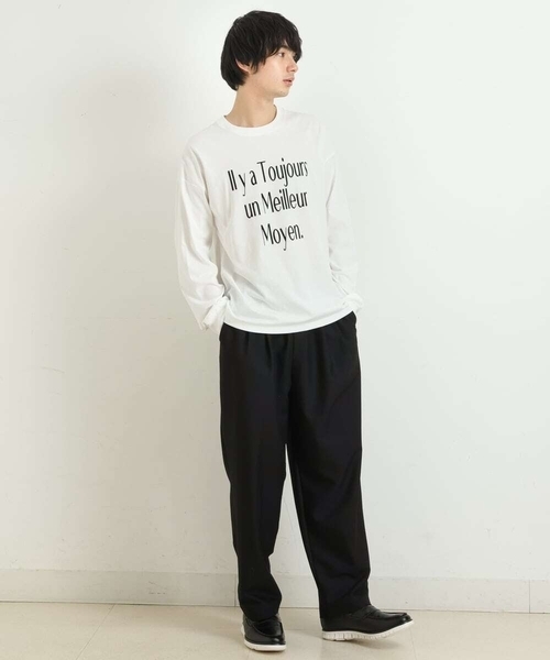 a.v.v(アーヴェヴェ)の「【S-XXL】三段ロゴプリントビッグシルエットカットソー(Tシャツ/カットソー・メンズ・ホワイト・48/46/52/50/44)」の16枚目の写真