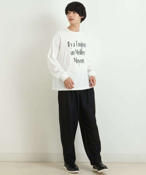 a.v.v(アーヴェヴェ)の「【S-XXL】三段ロゴプリントビッグシルエットカットソー(Tシャツ/カットソー・メンズ・ホワイト・48/46/52/50/44)」の17枚目の写真
