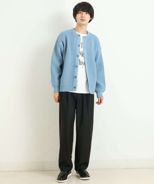 a.v.v(アーヴェヴェ)の「【S-XXL】三段ロゴプリントビッグシルエットカットソー(Tシャツ/カットソー・メンズ・ホワイト・48/46/52/50/44)」の22枚目の写真