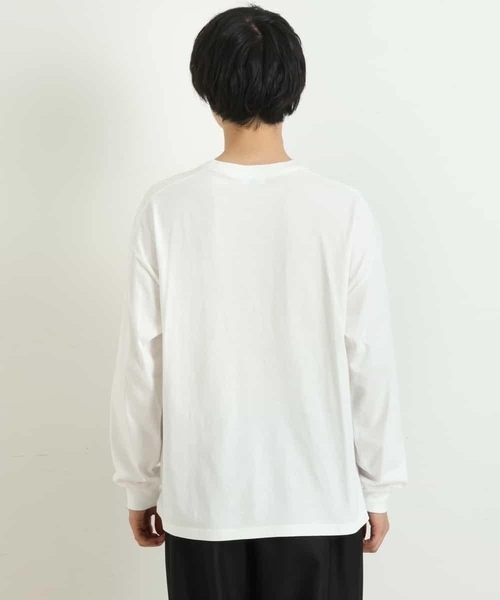 a.v.v(アーヴェヴェ)の「【S-XXL】三段ロゴプリントビッグシルエットカットソー(Tシャツ/カットソー・メンズ・ホワイト・48/46/52/50/44)」の10枚目の写真