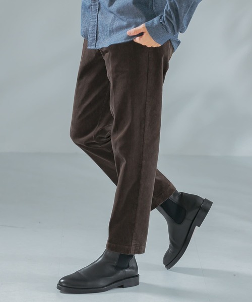 URBAN RESEARCH ROSSO MEN(アーバンリサーチロッソメン)の「『一部WEB限定カラー』『UR TECH』コーデュロイテーパードパンツ(その他パンツ・メンズ・ブラック/ブラウン/アイボリー・MEDIUM/LARGE/X-LARGE)」の8枚目の写真