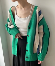 LOWRYS FARM | スポンディッシュＶカーデロングスリーブ　168229(ニット/セーター)