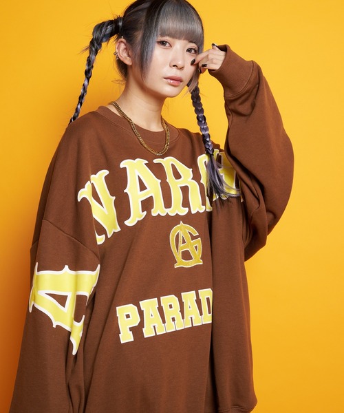 GALLIS ADDICTION(ガリスアディクション)の「GA FRONT-LOGO CREW(Tシャツ/カットソー・メンズ・ブラック/ライトホワイト/ブラウン・M/L)」の3枚目の写真