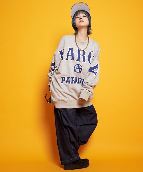 GALLIS ADDICTION(ガリスアディクション)の「GA FRONT-LOGO CREW(Tシャツ/カットソー・メンズ・ブラック/ライトホワイト/ブラウン・M/L)」の9枚目の写真