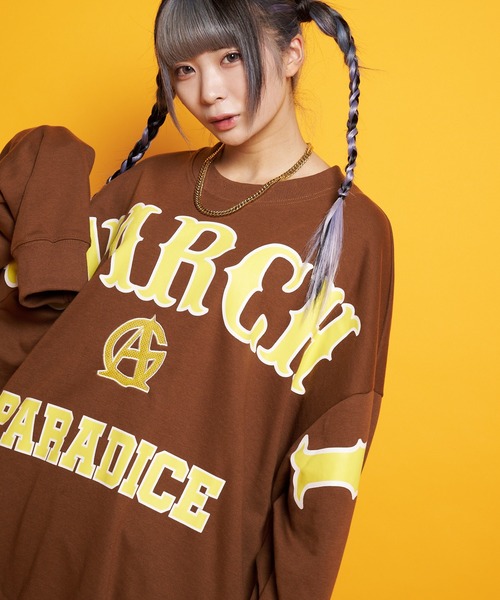 GALLIS ADDICTION(ガリスアディクション)の「GA FRONT-LOGO CREW(Tシャツ/カットソー・メンズ・ブラック/ライトホワイト/ブラウン・M/L)」の6枚目の写真