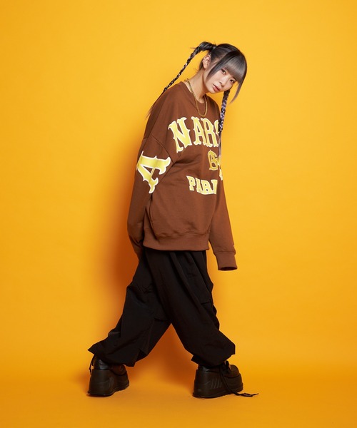 GALLIS ADDICTION(ガリスアディクション)の「GA FRONT-LOGO CREW(Tシャツ/カットソー・メンズ・ブラック/ライトホワイト/ブラウン・M/L)」の4枚目の写真