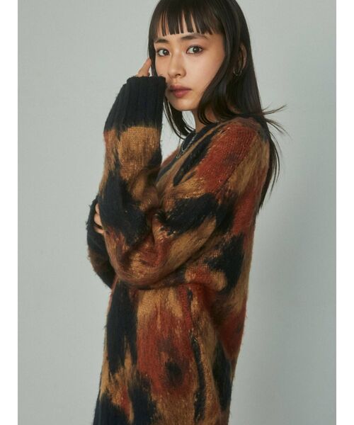 EMODA（エモダ）の「ルーズオーバーニット（ニット/セーター・レディース・ブラック/ピンク/その他/その他1・FREE）」の13枚目の写真