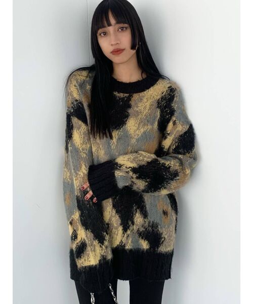 EMODA（エモダ）の「ルーズオーバーニット（ニット/セーター・レディース・ブラック/ピンク/その他/その他1・FREE）」の7枚目の写真