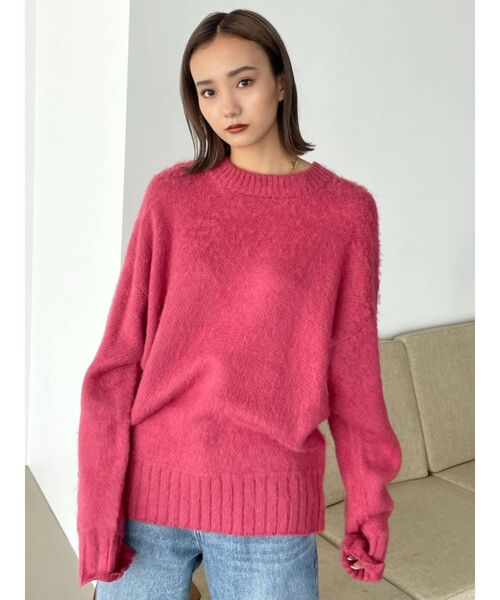 EMODA（エモダ）の「ルーズオーバーニット（ニット/セーター・レディース・ブラック/ピンク/その他/その他1・FREE）」の21枚目の写真