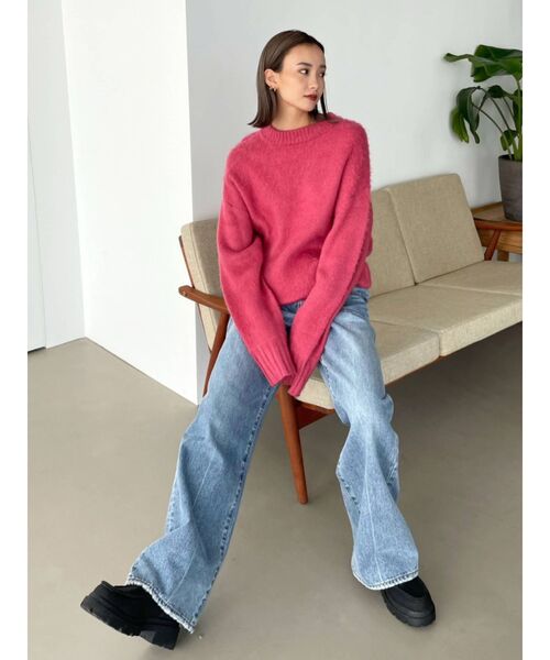 EMODA（エモダ）の「ルーズオーバーニット（ニット/セーター・レディース・ブラック/ピンク/その他/その他1・FREE）」の11枚目の写真