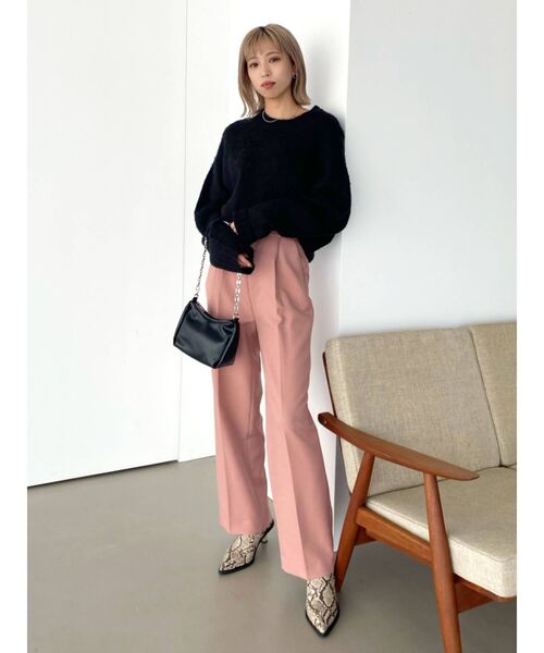 EMODA（エモダ）の「ルーズオーバーニット（ニット/セーター・レディース・ブラック/ピンク/その他/その他1・FREE）」の8枚目の写真