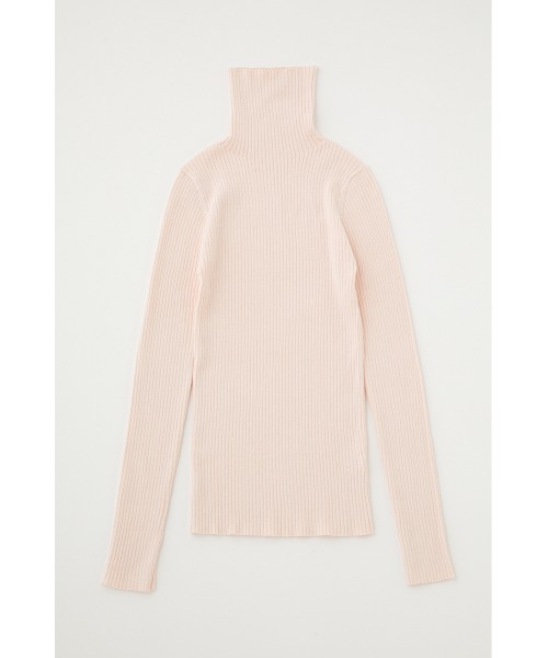 MOUSSY（マウジー）の「【新色追加】TURTLE RIB ニット（ニット/セーター・レディース・ブラック/ライトベージュ/オレンジ/パープル/オフホワイト/ライトグリーン/ライトピンク・FREE）」の7枚目の写真