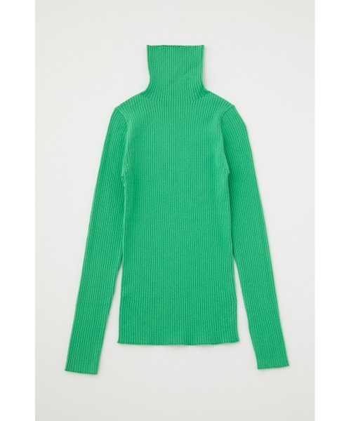 MOUSSY（マウジー）の「【新色追加】TURTLE RIB ニット（ニット/セーター・レディース・ブラック/ライトベージュ/オレンジ/パープル/オフホワイト/ライトグリーン/ライトピンク・FREE）」の8枚目の写真