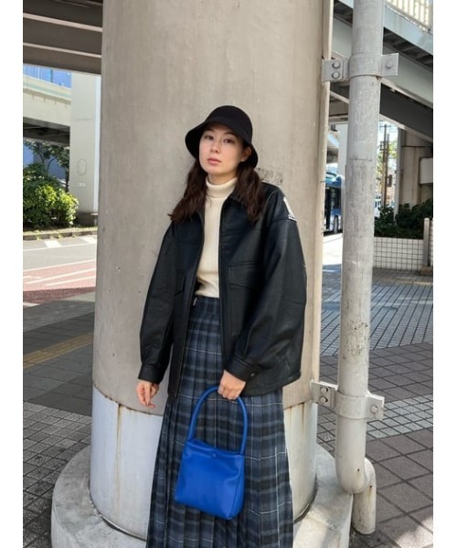 MOUSSY（マウジー）の「【新色追加】TURTLE RIB ニット（ニット/セーター・レディース・ブラック/ライトベージュ/オレンジ/パープル/オフホワイト/ライトグリーン/ライトピンク・FREE）」の10枚目の写真