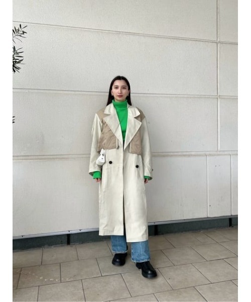 MOUSSY（マウジー）の「【新色追加】TURTLE RIB ニット（ニット/セーター・レディース・ブラック/ライトベージュ/オレンジ/パープル/オフホワイト/ライトグリーン/ライトピンク・FREE）」の21枚目の写真