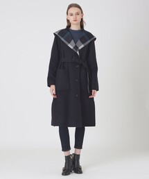 美品✨ クレストブリッジチェックダブルフェイスロングコート　36 リバーシブル クレストブリッジチェックダブルフェイスロングコートを使った