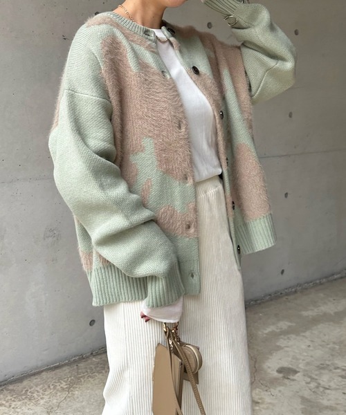 DouDou（ドゥドゥ）の「【WEB限定】アトラスニットカーディガン（カーディガン/ボレロ・レディース・ライトグレー/ブラウン/グリーン・FREE）」の19枚目の写真