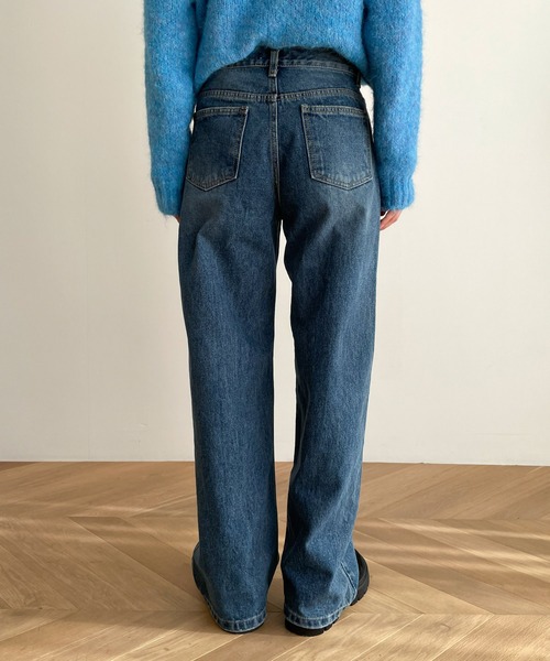 CANAL JEAN(キャナルジーン)の「El mar ワイドストレートデニム(デニムパンツ・レディース・ブルー・SMALL/MEDIUM)」の8枚目の写真