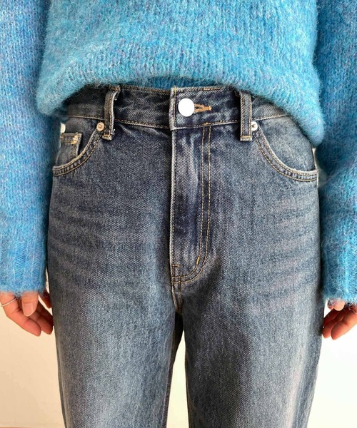 CANAL JEAN(キャナルジーン)の「El mar ワイドストレートデニム(デニムパンツ・レディース・ブルー・SMALL/MEDIUM)」の7枚目の写真