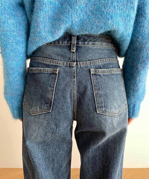 CANAL JEAN(キャナルジーン)の「El mar ワイドストレートデニム(デニムパンツ・レディース・ブルー・SMALL/MEDIUM)」の10枚目の写真