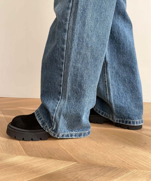 CANAL JEAN(キャナルジーン)の「El mar ワイドストレートデニム(デニムパンツ・レディース・ブルー・SMALL/MEDIUM)」の5枚目の写真
