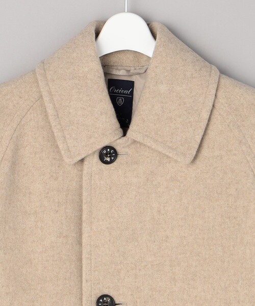 FREAK'S STORE（フリークスストア）の「【WEB限定】ORCIVAL/オーシバル　LIGHT MOSSA MIDDLE COAT/ウールライトモッサミドルコート（ダッフルコート・レディース・チャコールグレー/ナチュラル/ベージュ/ネイビー・2）」の6枚目の写真